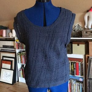 Navy and copper cotton Inhabit sweater